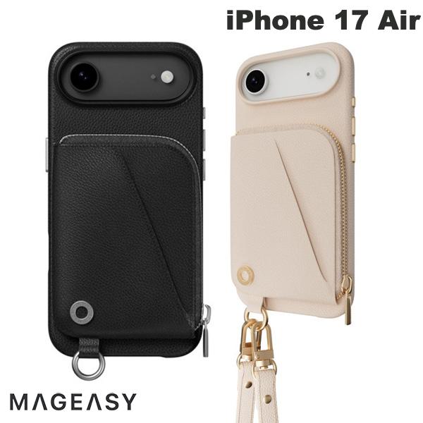 Rakuten - ［2025］ MagEasy iPhone Air Pouch カード収納 ストラップ付きケース マグイージー (スマホケース・カバー) ショルダーストラップ対応