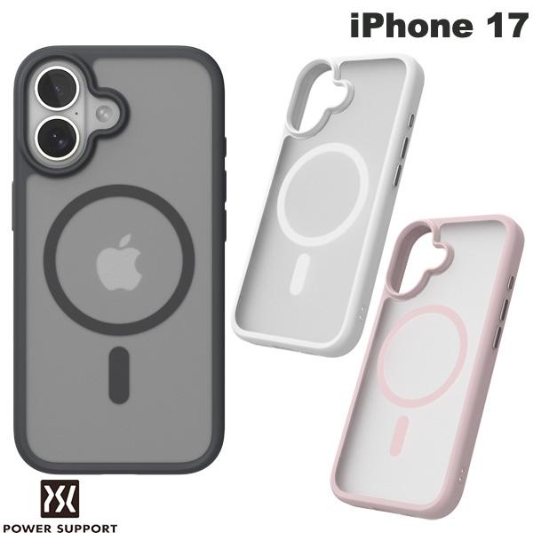 ［2025］ PowerSupport iPhone 17 エアーマグシルキー Air Mag Silky MagSafe対応 パワーサポート (スマホケース・カバー) ts0604