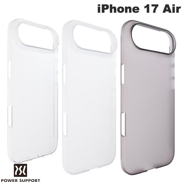 ［2025］ 抜群の装着感 PowerSupport iPhone Air エアージャケット Air Jacket パワーサポート (スマホケース・カバー) 最薄 最軽量 トライタン使用 ts0509