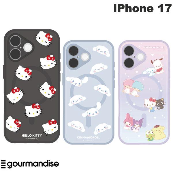 [2025] gourmandise iPhone 17 산리오 캐릭터즈 내충격 케이스 IIIIfi+ (이핏) 플랜프 프레임 MagSafe 대응 케이스 구루만디즈 (스마트폰 케이스 커버) 캐릭터 귀여운 헬로 키티 시나모롤 믹스