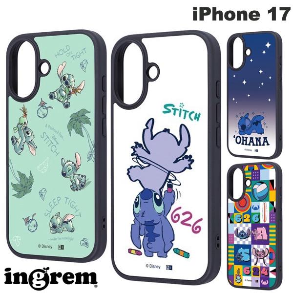 [2025] ingrem iPhone 17 디즈니 maru 충격 흡수 범퍼 하이브리드 케이스 잉글렘 (스마트폰 케이스·커버) 스티치 캐릭터 귀여운