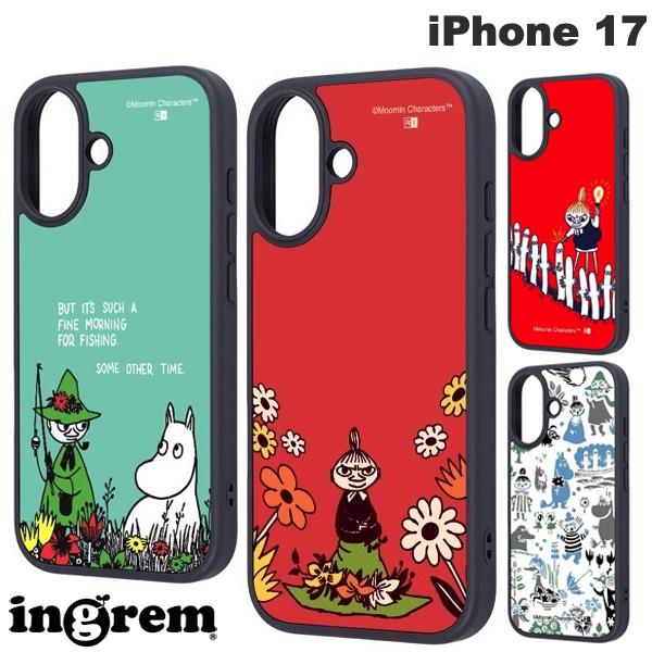 ［2025］ ingrem iPhone 17 ムーミン maru 衝撃吸収 バンパー ハイブリッドケース イングレム (スマホケース・カバー) スナフキン リトルミイ ニョロニョロ キャラクター かわいい