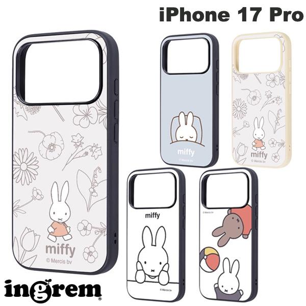 [2025] ingrem iPhone 17 Pro Miffy Maru Shock Absorption Bumper Hybrid Case (Smartphone Case/Cover) Cute Character