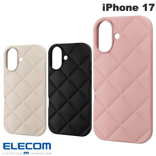 [2025]ELECOM ELECOM iPhone 17 하이브리드 케이스 퀼팅(스마트폰 케이스·커버)