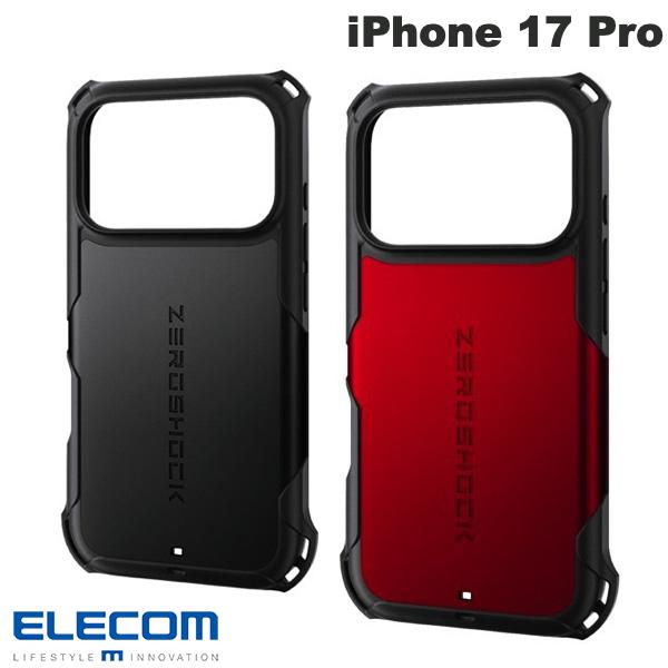 [2025] ELECOM iPhone 17 Pro ZEROSHOCK (Smartphone Case/Cover) with Screen Protector, Shockproof