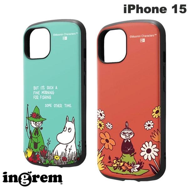 ingrem iPhone 15 무민 내충격 케이스 MiA 잉글렘 (스마트폰 케이스·커버) 캐릭터 귀여운