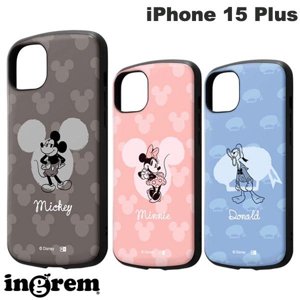 Rakuten - ingrem iPhone 15 Plus ディズニー 耐衝撃ケース MiA イングレム (スマホケース・カバー) ミッキーマウス ミニーマウス ドナルドダック キャラクター かわいい