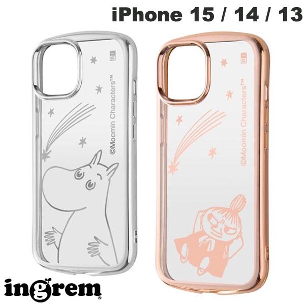 ingrem iPhone 15 / 14 / 13 무민 TPU 소프트 케이스 METAMORU 잉글렘 (스마트폰 케이스 커버) 투명 캐릭터 귀여운