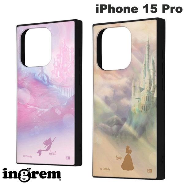 ingrem iPhone 15 Pro 디즈니 하이브리드 케이스 KAKU 잉글렘 (스마트폰 케이스·커버) 아리엘 벨 캐릭터 귀여운