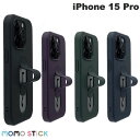 [ネコポス送料無料] MOMO STICK iPhone 15 Pro Mag Grip フラットケース MagSafe対応 モモスティック (スマホケース・カバー)