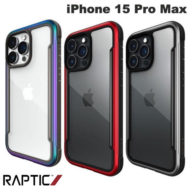 Rakuten - RAPTIC iPhone 15 Pro Max Shield 耐衝撃ケース ラプティック (スマホケース・カバー) アルミフレーム 透明
