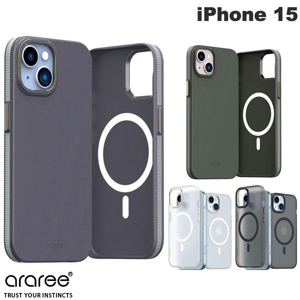 araree iPhone 15 MagSafe 대응 케이스 AERO FRAME 아라리(스마트폰 케이스·커버)