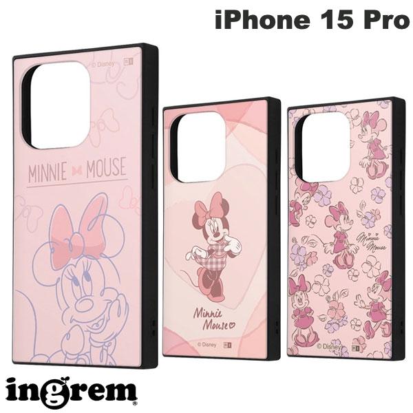 ingrem iPhone 15 Pro 디즈니 하이브리드 케이스 KAKU 잉글렘 (스마트폰 케이스·커버) 미니 마우스 캐릭터 귀여운