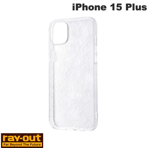 Rakuten - Ray Out iPhone 15 Plus ディズニー Like standard TPUソフトケース キラキラ ミッキーマウス # RT-DP43A/MKM レイアウト (スマホケース・カバー) 透明 キャラクター かわいい