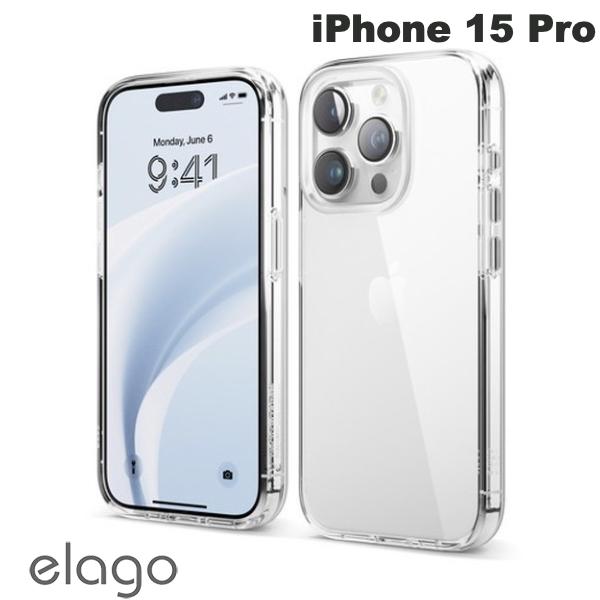 elago iPhone 15 Pro HYBRID CASE Transparent # EL_IOPCSPTHB_TR 엘라고 (스마트폰 케이스 커버) 투명