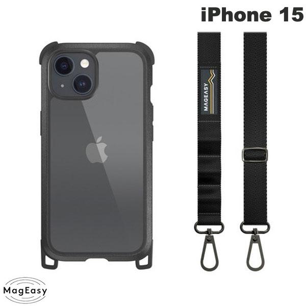 MagEasy iPhone 15 Odyssey+ PCxTPU nCubhP[X lbNXgbvt Leather Black / Black # ME_IONCSPTSL_LE }OC[W[ (X}zP[XEJo[)  V_[XgbvΉ