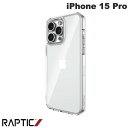 RAPTIC iPhone 15 Pro Clear Vue 耐衝撃ケース Clear # RT_IOPCSPTCV_CL ラプティック (スマホケース・カバー) 透明
