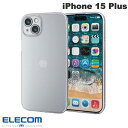 ELECOM エレコム iPhone 15 Plus ソフトケース 極限 クリア # PM-A23BUCTKCR エレコム (スマホケース・カバー) 透明