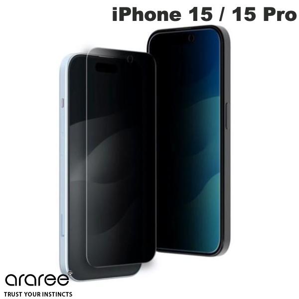 [lR|X] araree iPhone 15 / 15 Pro core ̂h~KXtB # AR25421i15 A[ (tیtB KXtB)