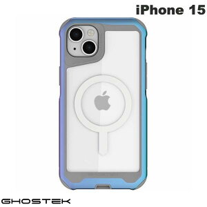 [ネコポス送料無料] GHOSTEK iPhone 15 Atomic Slim MagSafe対応 アルミ合金製スリムケース Prismatic # GHOCAS3499 ゴーステック (スマホケース・カバー) 透明