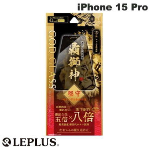 [ネコポス送料無料] LEPLUS iPhone 15 Pro GOD GLASS 覇獅神 堅守 0.33mm 覗き見防止 # GG-IP23GLFN ルプラス (液晶保護フィルム ガラスフィルム)