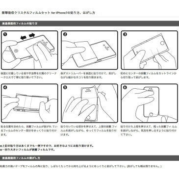 iPhone PowerSupport iPhone 8 / 7 衝撃吸収クリスタルフィルムセット # PBY-07 パワーサポート (iPhone7 / iPhone8 スマホケース)