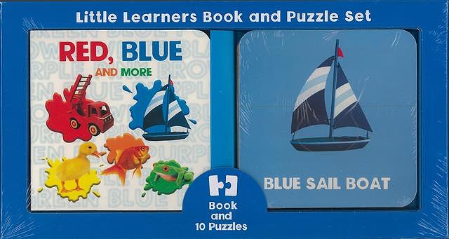 RED，BLUE AND MORE－Little Learners Book and Puzzle/バーゲンブック Book and 10 Puzzles Import19 洋書 児童洋書 児童 子供 こども 英語 えいご