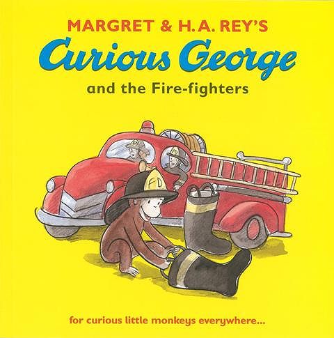 Curious George and the Fire‐fighters/バーゲンブック{MARGRET & H.A.REY’S Import25 洋書 児童洋...