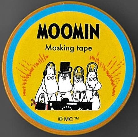 CM038−40 ムーミンマスキングテープ15W・ビリビリ/バーゲンブック{MOOMIN 学研ステイフル ホーム・ライ..