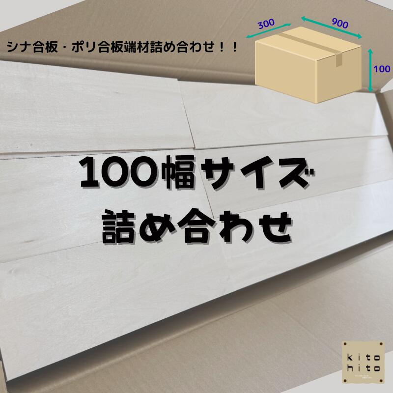 【100幅サイズ詰合せ】カット済 900 600 450 300 シナ合板 ポリ合板 詰合せ 木材 木 板 工作 DIY 夏休み 宿題 キャンプ 遊び 棚 犬 猫 木箱 組合せ 木育