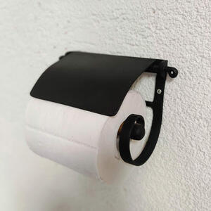 樂天商城 - 【送料無料】S Paper Holder flat　真鍮　ブラス アイアン　ペーパーホルダー　ブラック　トイレインテリア ホルダー　トイレットペーパー　サニタリー トイレ おしゃれ 新築 PH120BK