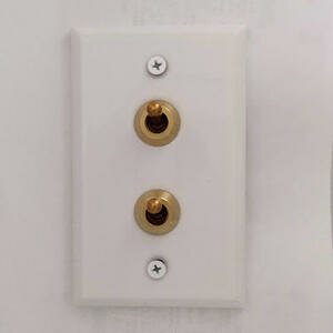 【即日発送】 陶器トグルスイッチ ダブル(ホワイト) 2口スイッチプレート スイッチ 陶器 おしゃれ DIY 新築 改築 リフォーム リノベーション 電気照明 ...