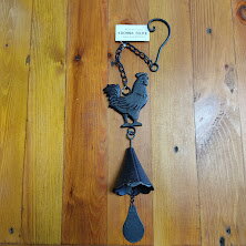 【送料無料】アンティーク調 にわとりのドアベル アイアンチキンベル アイアン　ベル　ハンギングベル　呼び鈴　ディスプレイ　クラシカル　玄関　ガーデン　6731