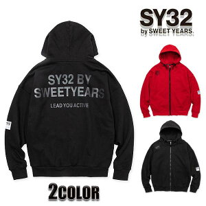 SY32 by SWEET YEARS パーカー メンズ sy32 パーカー フーディー 11512 BIG SILHOUETTE HEAVY ZIP HOODIE sy32 スウェット トップス アウター