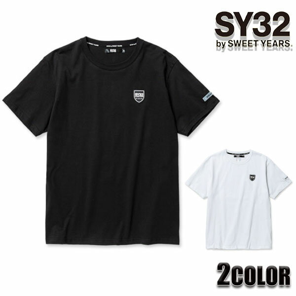 【★MAX30％OFFクーポン★5月27日01:59迄】sy32 tシャツ SY32 by SWEET YEARS Tシャツ メンズ 半袖Tシャツ 12228J ブラック ホワイト TSHIRT TEE トップス SWEET YEARS エスワイサーティトゥバイスィートイヤーズ