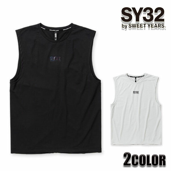 Rakuten - 【★MAX30％OFFクーポン★6月3日19:59迄】sy32 tシャツ SY32 by SWEET YEARS ノースリーブT タンクトップ メンズ DOT MESH SLEEVELESS T-SHIRTS ノースリーブTシャツ 13123 トップス SWEET YEARS sy32 tシャツ スィートイヤーズ