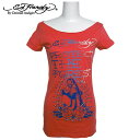 エドハーディー Tシャツ レディース Ed Hardyパンサー ローズ サーモン エド・ハーディー edhardy タトゥー