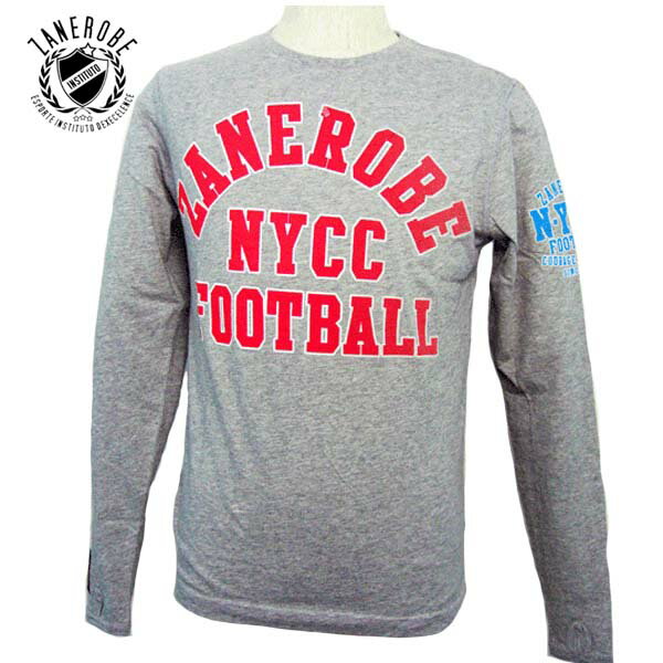 【★10%OFFクーポン2月8日23:59迄★】ZANEROBE ロングT メンズ ゼンローブ 長袖Tシャツ NYCC LIGHT GREY MARLE ライトグレー