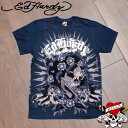 【送料無料】 エドハーディー Ed Hardy メンズ Tシャツ ブルー S