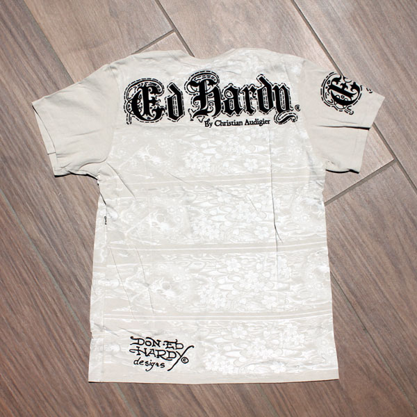 【★MAX2000円OFF★ポイント5倍★9月11日01:59迄】ed hardy エドハーディー Tシャツ メンズ スカル ベージュ Edhardy エド・ハーディー kitss-10002533 SOL ブランド.ファッション サンプル画像2