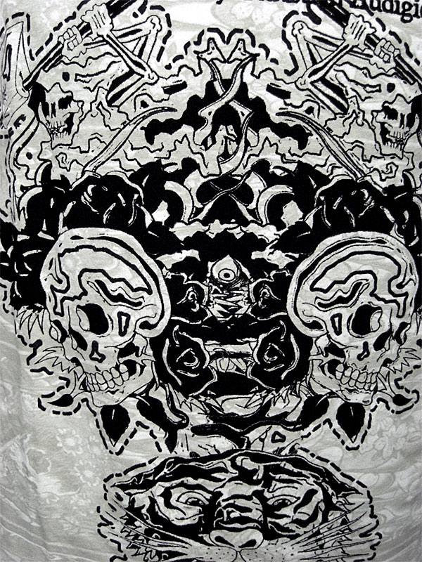【★MAX2000円OFF★ポイント5倍★9月11日01:59迄】ed hardy エドハーディー Tシャツ メンズ スカル ベージュ Edhardy エド・ハーディー kitss-10002533 SOL ブランド.ファッション サンプル画像3
