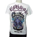 【送料無料】 エドハーディー Ed Hardy メンズ Tシャツ ホワイト S