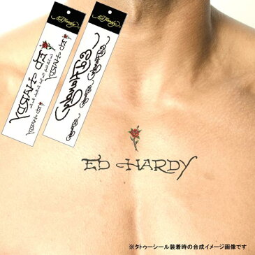 エドハーディー タトゥーシール Ed Hardy ボディーシール TATTOO ローズ ロゴ エド・ハーディー フェイスシール 刺青 雑貨 edhardy エドハーディ タトゥー パーティー イベント