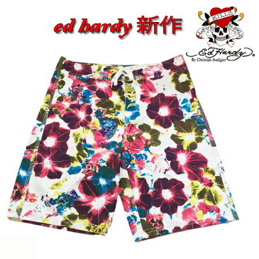 Ed Hardy エドハーディー 水着 メンズ スイムウェア 朝顔 花柄 スカル エド・ハーディー edhardy エドハーディ ESP004