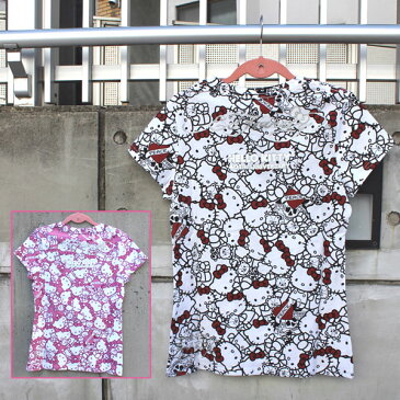 コラボTシャツ エドハーディー×サンリオ ハローキティー Ed Hardy×Sanrio Hello Kitty レディース Tシャツ ラブキル スカル W02SKM エド・ハーディー edhardy タトゥー