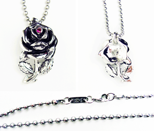 Ed Hardy アクセサリペンダント EHP05SRSS【ROSE】/シルバー