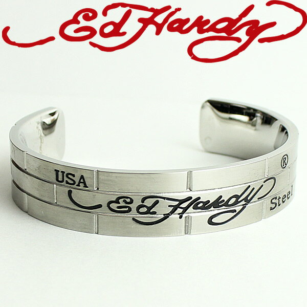 エドハーディー ED HARDY ブレスレット バングル ステンレス LOGO EHCSSX0006 エド・ハーディー edhardy タトゥー