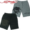 【★300円OFFクーポン&ポイント5倍★6月3日20:00〜6月11日01:59迄】Ed Hardy メンズ スウェットパンツ エドハーディー ハーフパンツ ...