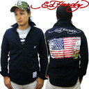 【★300円OFFクーポン&ポイント5倍★6月3日20:00〜6月11日01:59迄】Ed Hardy エドハーディー メンズ 長袖 シャツ ネイビー S ラブ...