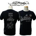 【送料無料】 Ed Hardy 記念モデル 第2弾Ed Hardy メンズ Tシャツ エドハーディー ブラック S M